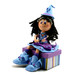 Fofucha Bruja azul sentada en caja