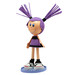 Fofucha de pelo morado con coletas